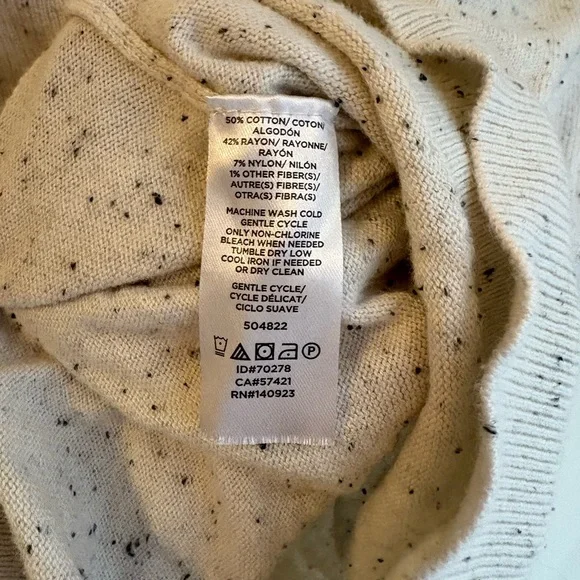 LOFT Speckled Knit Sweater Size Small - Picture 5 of 5